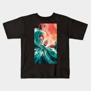 Ship in ocean Kids T-Shirt